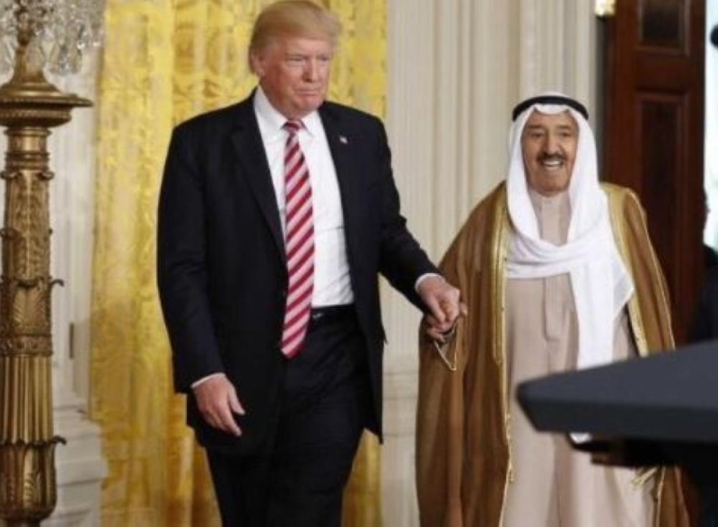أمير الكويت والرئيس الأمريكي يبحثان تعزيز الشراكة الاستراتيجية
