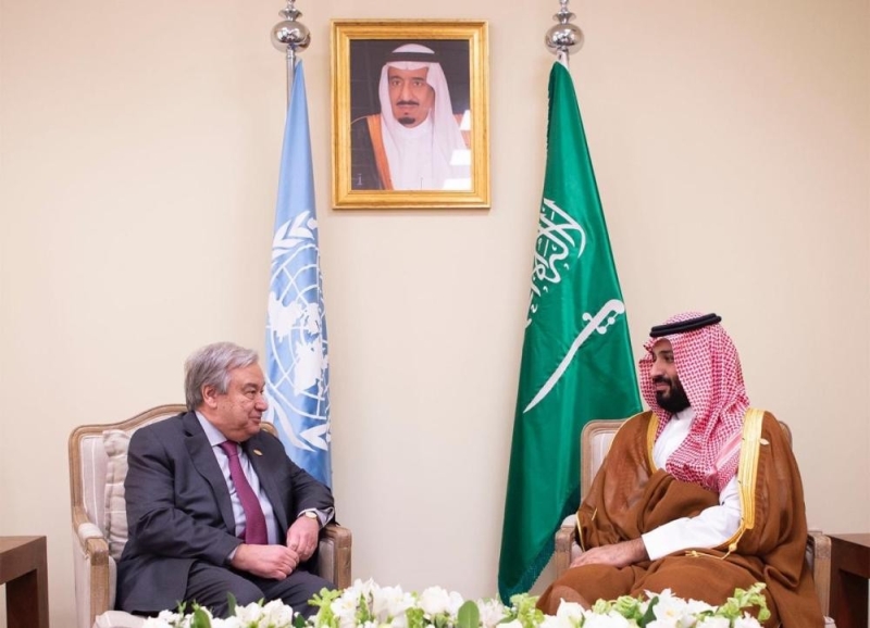 الأمير محمد بن سلمان و«غوتيرس» يناقشان أوجه الشراكة