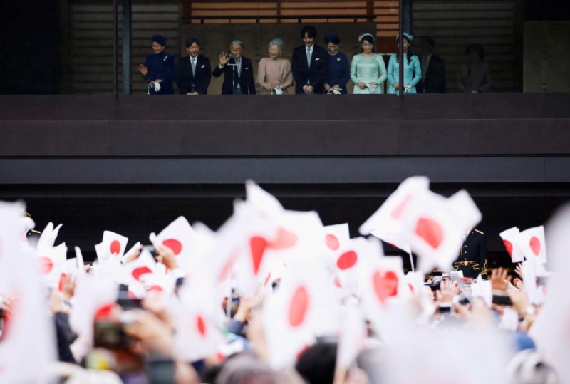  الاحتفال الأخير بعيد ميلاد إمبراطور اليابان قبل تنازله عن العرش 