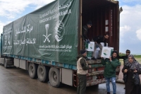 مركز الملك سلمان يوزع 1,348 سلة غذائية للاجئين السوريين 