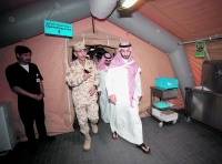 الأمير عبدالله بن بندر يزور قوات الحرس الوطني بالحد الجنوبي