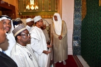 الرئيس النيجيري يزور المسجد النبوي