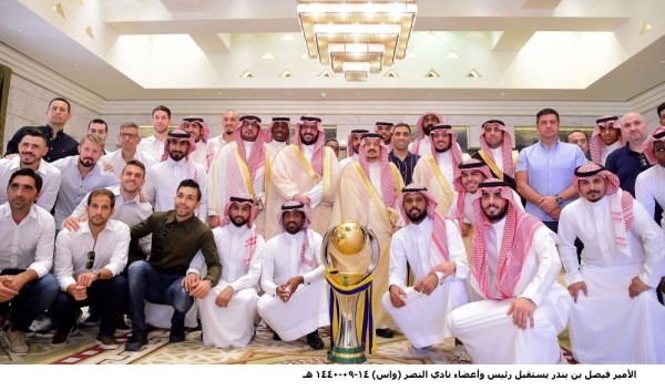 الأمير فيصل بن بندر يستقبل رئيس وأعضاء نادي النصر