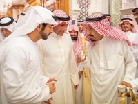 الملك يستقبل ولي عهد دبي ورئيس مجلس الأمة الكويتي