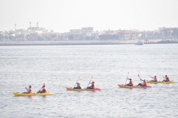 افتتاح مسابقة حرس الحدود للألعاب البحرية الثالثة بالدمام