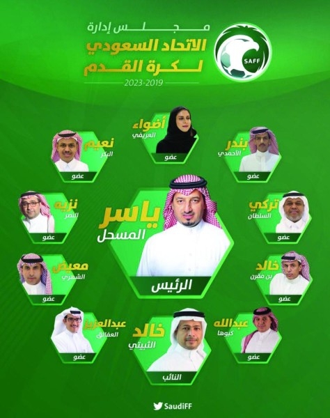 المسحل في مواجهة التحديات حتى العام 2023
7 سنوات من الانتخابات بداية بـ«عيد» ونهاية بـ«المسحل» إنجازات القدم السعودية تنتظر المزيد مع الاتحاد الجديد