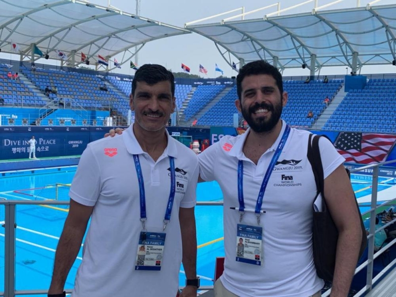 الدغيثر والشمري يشاركان في بطولة العالم للسباحة