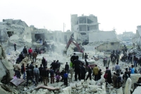 براميل متفجرة يوم العيد على «خان شيخون» السورية