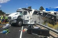 مقتل وإصابة 19 إثر تحطم حافلة في يوتا الأمريكية