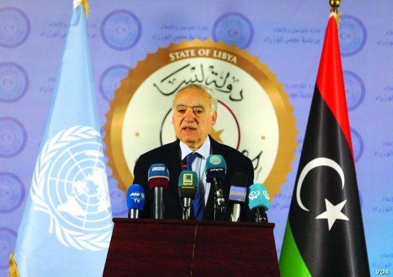 
الأمم المتحدة تملك تقارير عن الوضع الليبي عبر مبعوثها غسان سلامة (أ ف ب)