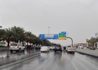 هطول أمطار على الرياض