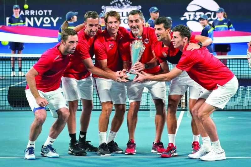 صربيا يتوج بكأس الرابطة العالمية للاعبي التنس