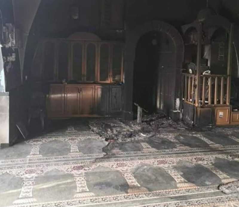 الأوقاف الفلسطينية : إحراق مسجد البدرية القديم 
