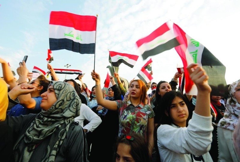 متظاهرو كربلاء يطالبون بتغيير طبقة العراق السياسية