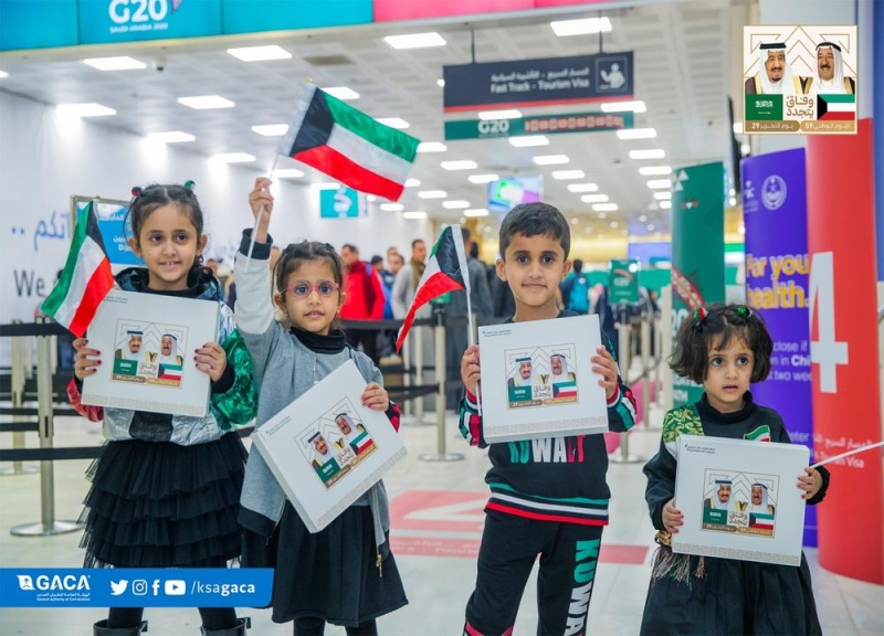 مطارات المملكة تحتفل باليوم الوطني للكويت