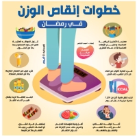 خطوات إنقاص الوزن في رمضان