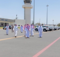 أمير الباحة يتفقد الإجراءات الاحترازية بمطار الملك سعود 