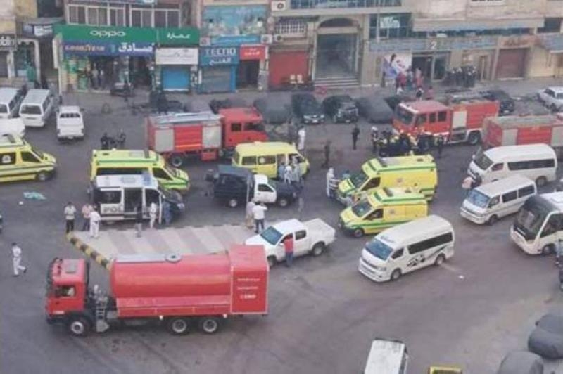 وفاة 7 مصابين بكورونا إثر حريق بمستشفى بالأسكندرية