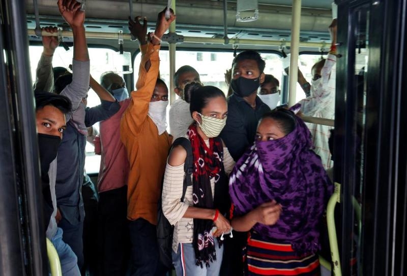 أكثر من 96 ألف إصابة جديدة بفيروس كورونا في الهند