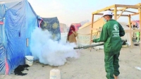 رش ضبابي لمكافحة حمى الضنك في «البريقة» اليمنية