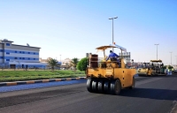 إنجاز 55 % من تطوير شارع الملك عبدالعزيز بالنعيرية