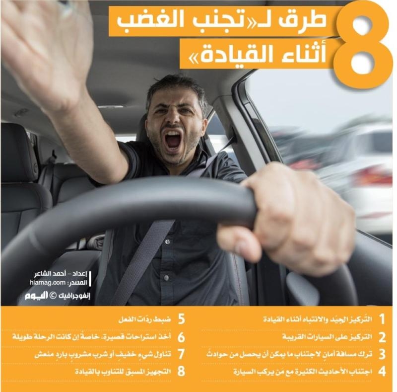 8 طرق لـ«تجنب الغضب أثناء القيادة»