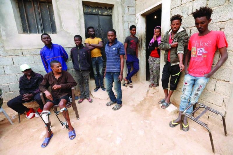 حقوق الإنسان الليبية تدين تعذيب المهاجرين الأفارقة