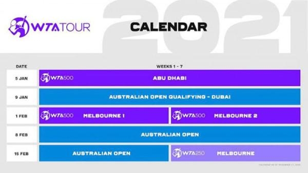 انطلاقة بطولة أبو ظبي المفتوحة لتنس السيدات