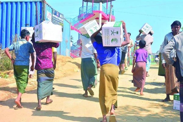 16 طن أغذية للاجئين الروهينجا في بنغلاديش