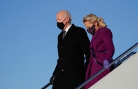 الرئيس الأمريكي المنتخب جو بايدن يصل إلى واشنطن