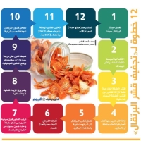 12 خطوة لـ«تجفيف قشر البرتقال»