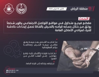 القبض على شخص تحرش بمرتادي الأماكن العامة في الرياض