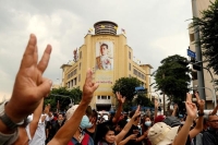 احتجاج مناهض للانقلاب العسكري في شوارع ميانمار
