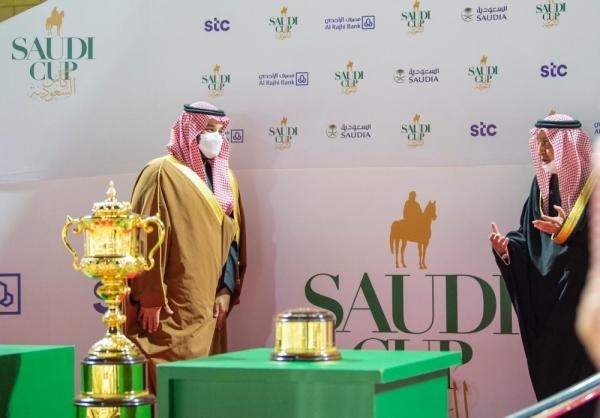 ولي العهد يرعى حفل سباق «كأس السعودية» في نسخته الثانية