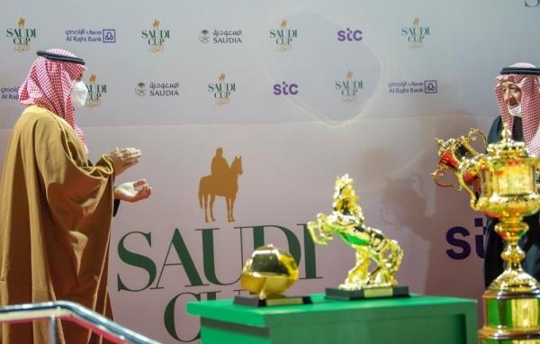 ولي العهد يرعى حفل سباق «كأس السعودية» في نسخته الثانية