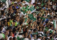 10 آلاف مشجع يساندون الأخضر من المدرجات