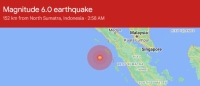 زلزال يضرب سواحل إندونيسيا بقوة 6 درجات