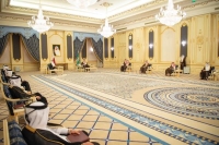 ولي العهد وأمير قطر يستعرضان أوجه التعاون الثنائي