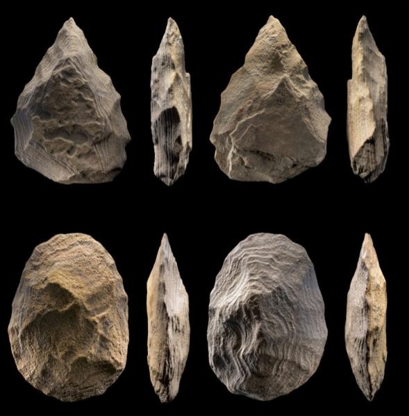 اكتشاف أدوات حجرية عمرها 350 ألف سنة بحائل