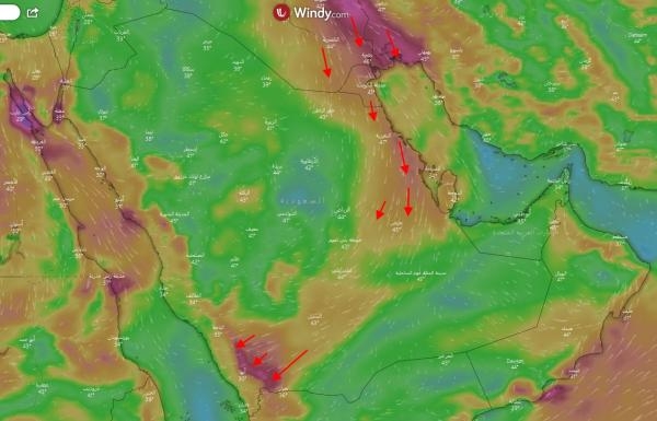 الكويت الأعلى حرارة في العالم و «البوارح» تهب على الشرقية