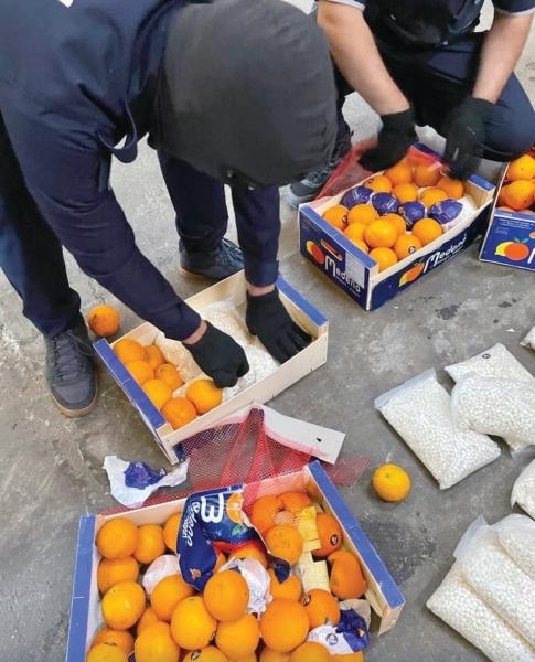 4.5 مليون حبة كبتاجون مخدرة في إرسالية «برتقال»