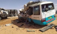 مقتل 18 في حادث تصادم شاحنة وحافلة بالجزائر