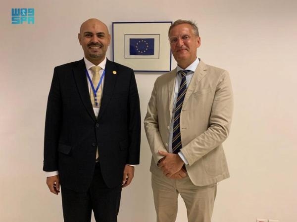 سفير المملكة لدى بوركينافاسو يلتقي مندوب بعثة الاتحاد الأوروبي