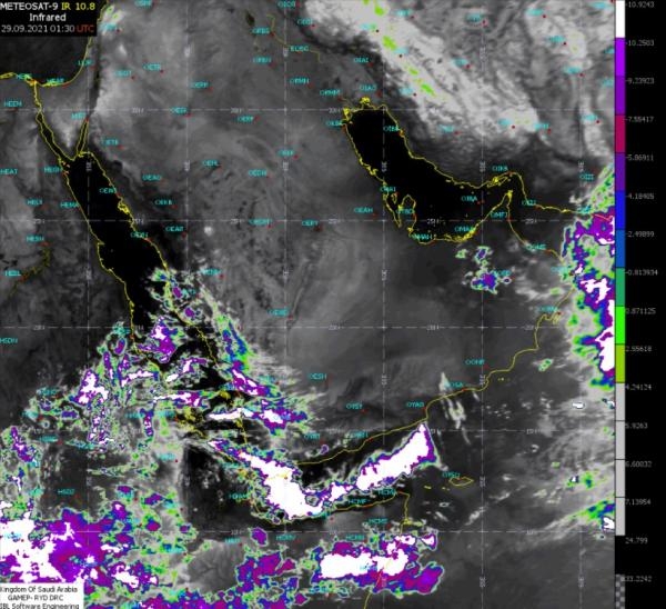 الطقس: استمرار الأمطار على 4 مناطق وضباب على سواحل الشرقية