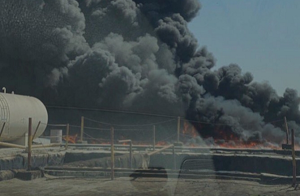 عاجل : حريق في منطقة جبل علي الصناعية بدبي