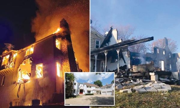 يحرق منزلا بـ 1.8 مليون دولار للتخلص من الثعابين