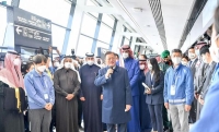 رئيس كوريا يزور إحدى محطات مشروع قطار الرياض