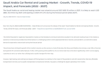 جلوبال نيوز واير: توسع كبير في سوق السيارات المستأجرة بالمملكة