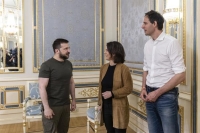 «زيلينسكي» يستقبل وزيرة الخارجية الألمانية في كييف