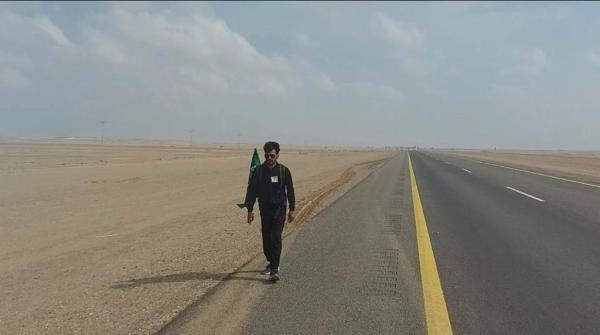 مغامر سعودي يسير على الأقدام 35 يوماً دعما للسياحة